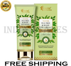 Oriental Botanics Neem Tea Tree and Basil Anti Acne Face Wash 100ml - £18.37 GBP