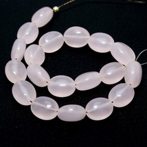 Pink Onyx Oval Beads Briolette Natural Loose Gemstone Making Jewelry 19 pcs - £4.47 GBP
