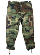VTG US Military BDU Woodland Camo Ripstop Hot Weather Trousers Pants Lar... - $34.65