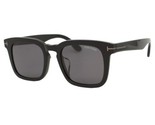Tom Ford Dax 751-F-N 01A Shiny Black Gray Lens Men&#39;s Sunglasses 53-21-14... - £142.20 GBP