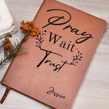 Devotional journal for women customizable Vegan letaher journal  - $49.16