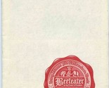 Beefeater by the Tower of London Souvenir Booklet &amp; Dinner Menu London E... - £22.23 GBP