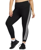 adidas Womens Versatility Training Icon 3-Stripes 7/8 Tights,Black/White,2X - £54.85 GBP