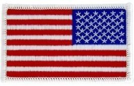 American Flag Patch Left Facing - COLOR- Veteran Owned Business - £4.41 GBP