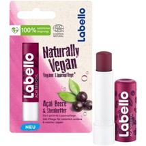 Labello Vegan Acai Berry &amp; Sheabutter Lip balm/ Chapstick -1 Pc - Free Shipping - £7.31 GBP