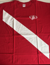 Amphibious Outfitters Men&#39;s T-Shirt XXXL Scuba Dive Flag Red Short Sleeve - $526.72 MXN