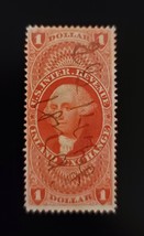 1862-71 $1 U.S. Internal Revenue, Inland Exchange, Washington, R69c, Red - $2.19