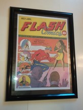Flash Poster # 3 FRAMED Flash Comics #1 (1940) by Sheldon Moldoff Movie ... - £59.61 GBP
