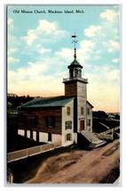 Old Mission Church Mackinac Island Michigan MI UNP DB Postcard W18 - £2.18 GBP