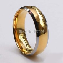 Free Shipping JEWELRY Supernova Sale 8MM Bridal His/Her Golden Dome Silver Edges - £29.45 GBP