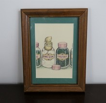 Framed Mouse Print Kitchen spice jar Vintage Ellen Jareckie Art - £14.20 GBP