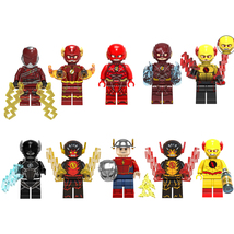 10Pcs Superhero The Flash Minifigures Assembly Building Figure Block Bricks - £19.18 GBP