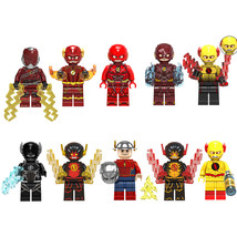 10Pcs Superhero The Flash Minifigures Assembly Building Figure Block Bricks - £19.17 GBP