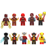 10Pcs Superhero The Flash Minifigures Assembly Building Figure Block Bricks - £19.43 GBP