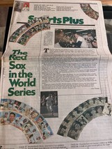 Red Sox New York Mets Boston Globe October 17 1986 World Series MLB - £13.70 GBP