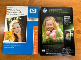 2 Boxes HP Photo Paper 4&quot;X 6&quot; -- 60 Sheets Premium &amp; 100 Sheets Everyday... - £17.54 GBP