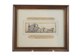 c1870&#39;s Stevengraph Pure Silk Woven Picture of Royal Mail coach to/from the Blac - £138.31 GBP
