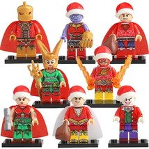 8Pcs Thanos The Flash Shazam Jane Foster Christmas Edition Marvel Minifigures - £13.54 GBP