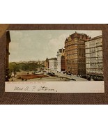 Vtg 1900&#39;s Glitter Postcard 5th Ave, 59th St, Manhattan, Plaza Hotel, Ne... - £4.74 GBP