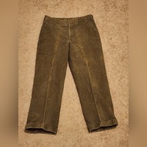 Orvis vintage men 34 waist and 25 Length corduroy short length pants made in usa - £18.50 GBP