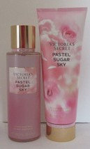 Victoria&#39;s Secret Fragrance Mist &amp; Lotion Set 2 PASTEL SUGAR SKY lavender musk - £27.05 GBP