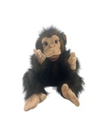 Vintage Folkmanis Chimpanzee Hand Puppet Brown Monkey Plush Toy SWJ14-001FM - $13.96