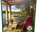 Cobble Hill  Jigsaw Puzzle 1000 Piece Cabin Porch White Lab 19 x 27 USA - $15.53