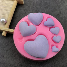 8 Cavity Silicone Heart Molds for Baking - £10.36 GBP