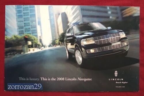 2008 LINCOLN NAVIGATOR VINTAGE COLOR POSTCARD - USA - BEAUTIFUL ORIGINAL !! - $6.34