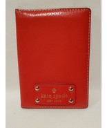 Kate Spade New York RED Leather Passport Holder Wallet - £38.92 GBP