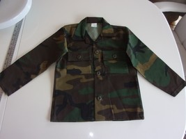 New Mci Made In The Usa Woodland Bdu Jacket Size Youth 6 - £15.53 GBP