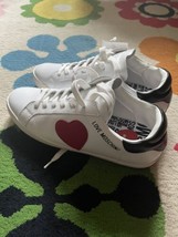 Love Moschino White Leather Sneakers, Size 8 - £132.97 GBP