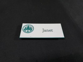 Old BALSAMS GRAND RESORT HOTEL EMPLOYEE Name Tag Pin &quot; Janet &quot; DIXVILLE ... - £7.57 GBP