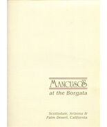 Mancuso's at the Borgata Dinner Menu Scottsdale Arizona 1986 - $87.12