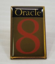 *L3) Vintage Oracle Corporation Oracle 8 Advertisement Promotional Pin B... - $9.89