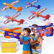 4 Airplane Launcher Toys For 3 4 5 6 7 Boys - 2 Plane Launcher For Boy T... - £26.20 GBP