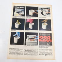 1964 General Electric Washing Machine Caprolan Nylon Carpet Print Ad 10.5x13.5 - £6.29 GBP