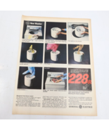 1964 General Electric Washing Machine Caprolan Nylon Carpet Print Ad 10.... - £6.27 GBP