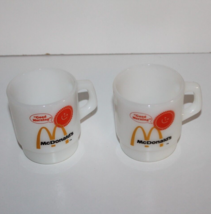 VTG 2 Anchor Hocking Oven Proof Fire King McDonalds Good Morning Coffee ... - $24.63