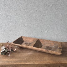 Rustic Primitive Wood Bowl - decorative coffee table bowl - £155.96 GBP