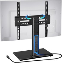 Swivel Table Top Tv Stand With Tempered Glass Base, Holds Up, Height Adj... - $865.47 MXN