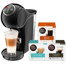 DeLonghi Dolce Gusto GENIO S PLUS EDG 315.B Coffee Machine + 48 Coffee Capsules - £227.84 GBP