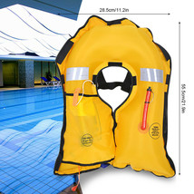 Automatic Inflatable Life Jacket Professional Adult Fishing Swimming Survival - £47.95 GBP