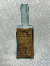  Merrell&#39;s Diarrhea Syrup Drug Store Pharmacy Clear Glass Bottle Merrell... - $99.95
