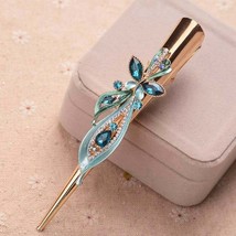 New Large Beak Duck Alligator Metal Hair Clip Claw Jaw Crystal Flower Butterfly - £6.21 GBP
