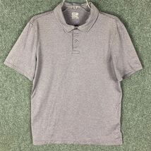 32 Degrees Cool Polo Men&#39;s Large Striped Purple Polyester Blend Adults L - $200.87 MXN