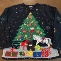 Vintage Designers Originals Studio Womens Christmas Tree Festive Sweater M - $34.24
