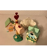 VTG Hallmark Merry Miniatures Spring Lot House Heartland Mailbox Birdhou... - £15.78 GBP