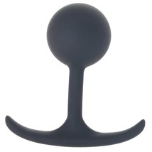 Premium Silicone 4.3&quot; Weighted Anal Plug With Lube 1Oz - Butt Plugs - An... - £46.12 GBP