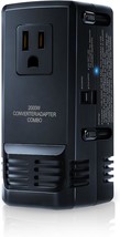 Power Converter Adapter Combo 2000W Voltage Converter 220V to 110V conve... - $40.23